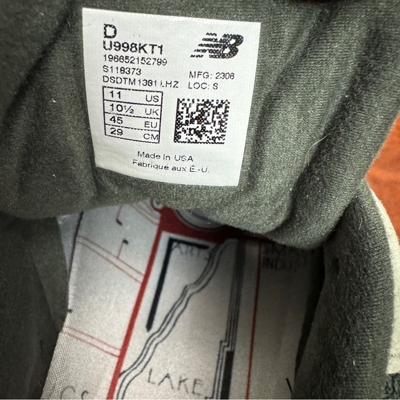 New Balance 998 Ronnie Fieg Aloe Wash Size Medium 11 - Picture 7 of 10